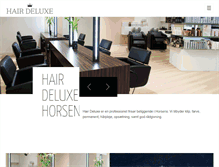 Tablet Screenshot of hairdeluxe-horsens.dk